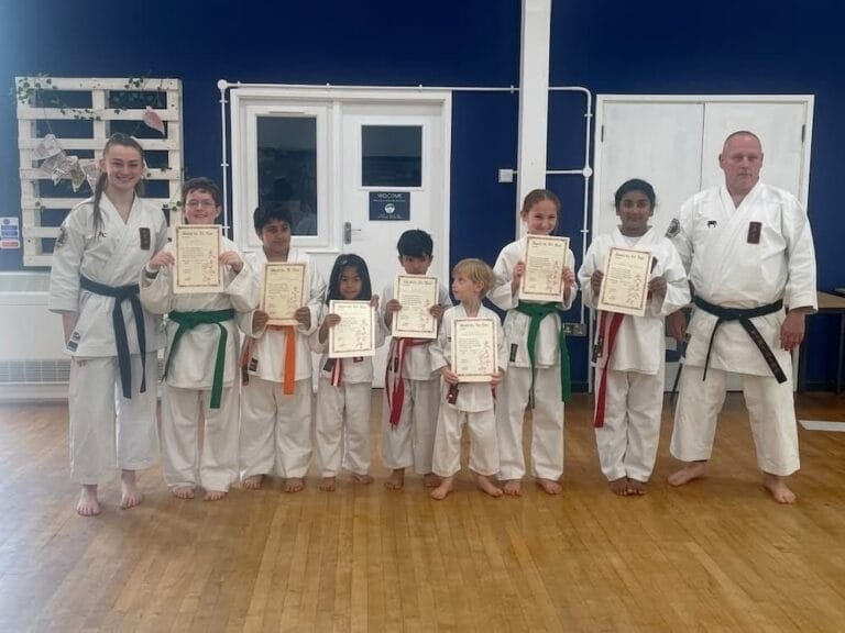 Junior Students celebrating gradiing